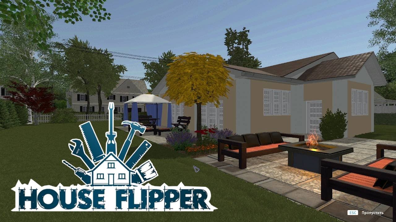 House Flipper #40 Беседка в саду