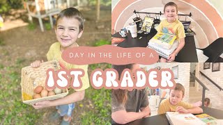 Day in the Life of a 1st Grader // homeschool // chores // routine