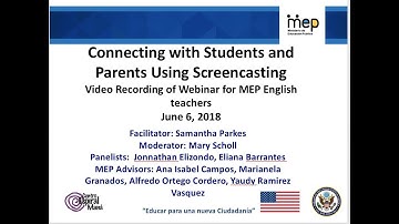 Enhancing Language Learning Through Technology  MEP CEM US Embassy Webinar 12 06 2018