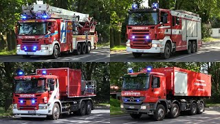 [GROẞBRAND auf SCHROTTINSEL! - WERKFEUERWEHR] Zahlreiche Einsatzfahrten in Duisburg zum Großbrand