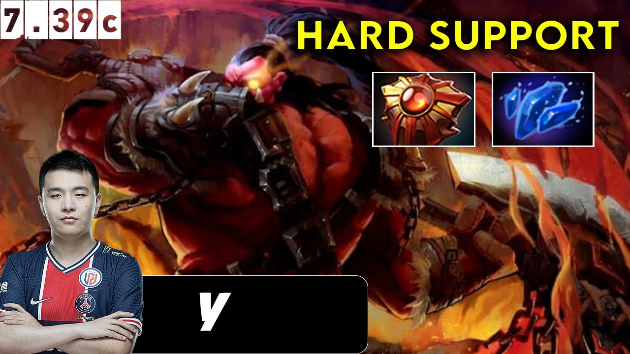 Y Axe Hard Support - Dota 2 Patch 7.39c Pro Player Gameplay