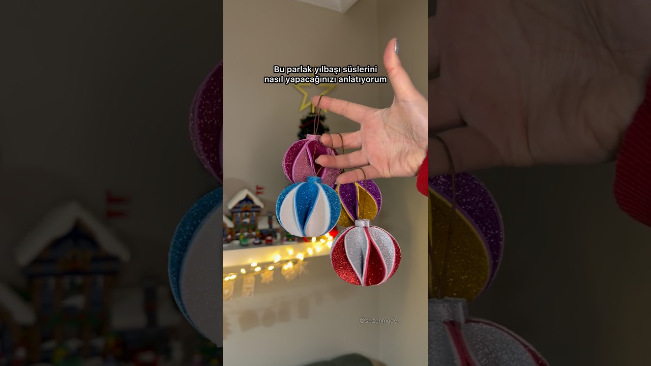 Eva ile Harika Yılbaşı Süsleri Yaptım! #newyear #holidayswithyoutube #kendinyap #hobi #cricut #diy