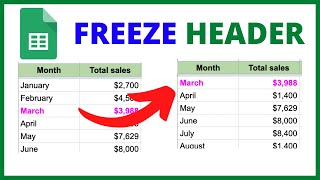 How to Freeze Header Rows (& Columns) in Google Sheets | 2024