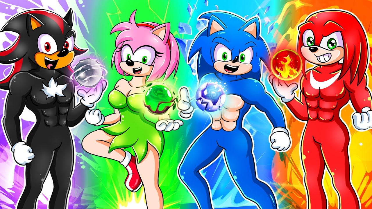 Brewing Cute Baby Factory, But They're Four Elemental - Sonic The Hedgehog 3 Animation