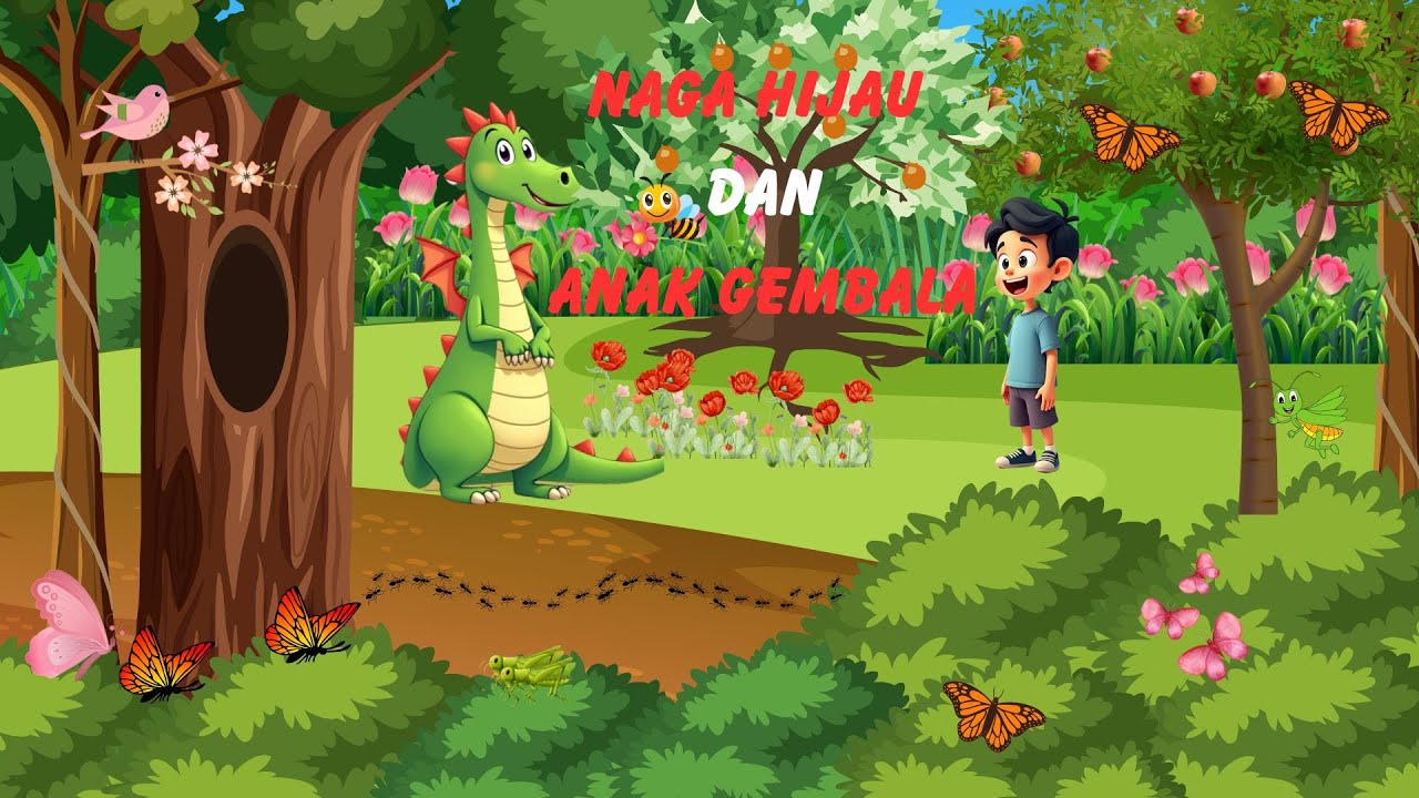 kisah Naga Hijau dan Anak Gembala/dongeng anak bahasa indonesia