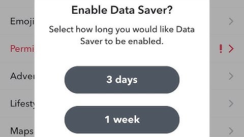 How To Enable Data Saver Mode On Snapchat latest Update