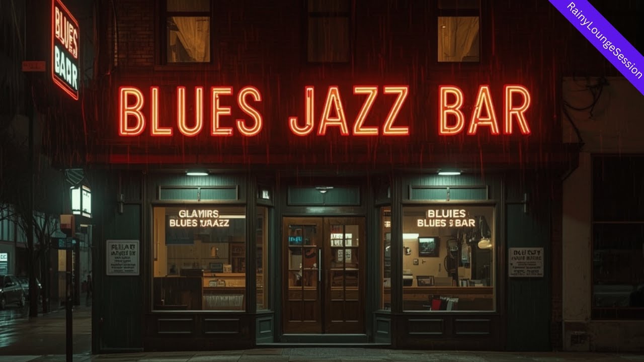 Rainy Whiskey Blues & Jazz Nights 🥃 Ambiance Bar Lounge – Relax Musik