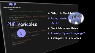 Variables in PHP | variable name Rules | examples of PHP variables