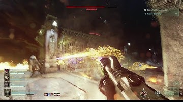 Warhammer 40k Darktide 4 Flamers VS Daemonhost!