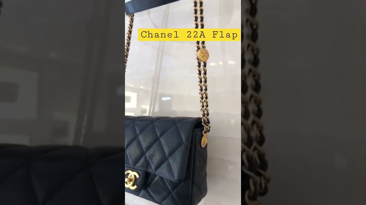 Chanel 22A Pre Fall Black Flap Bag with Gold Hardware! 