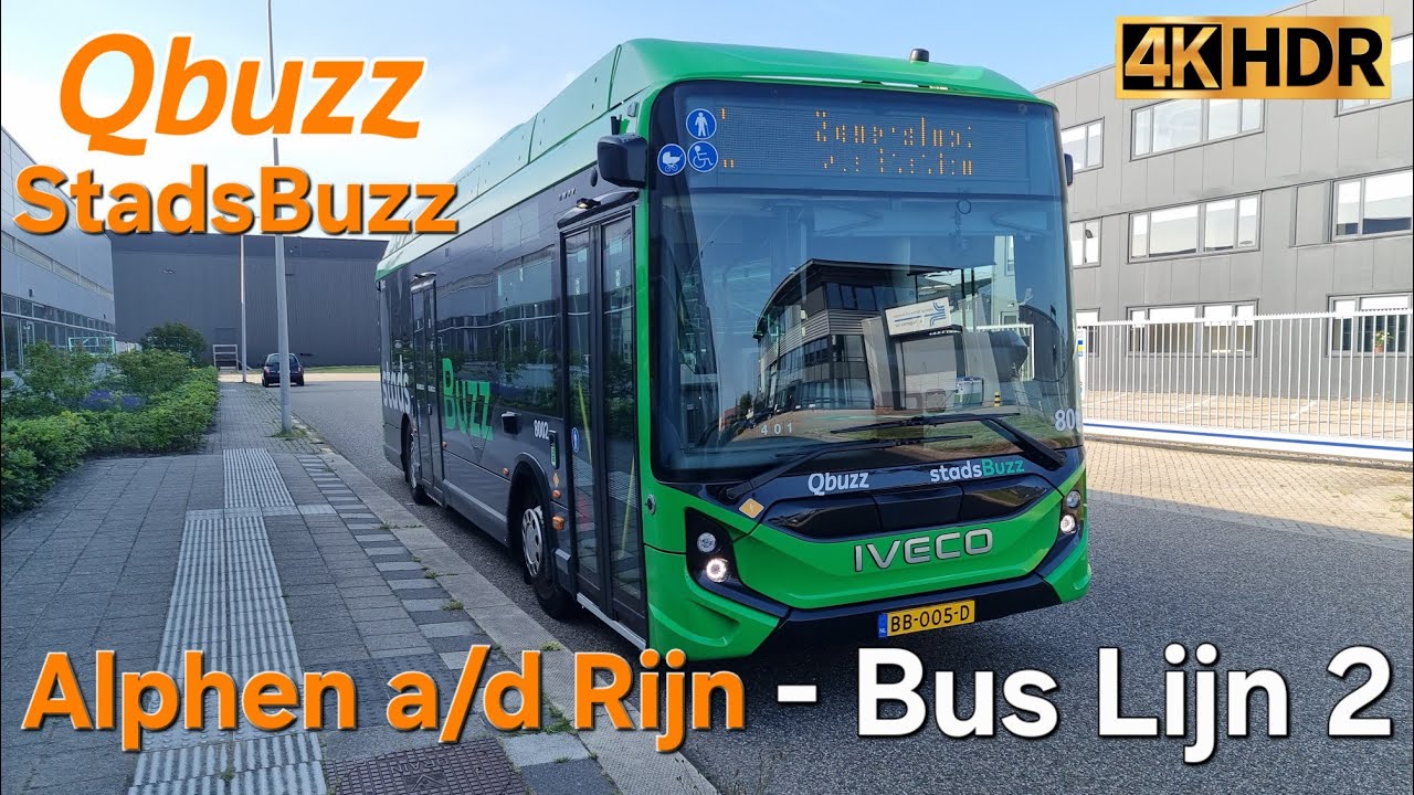 Qbuzz 2: Живописная поездка по Голландии – природа и жилые районы в 4K