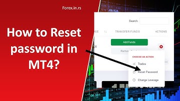 How to Reset Password in MT4 and MT5?