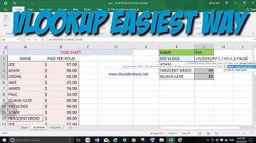 Excel How to Use VLOOKUP functions IGCSE GCSE