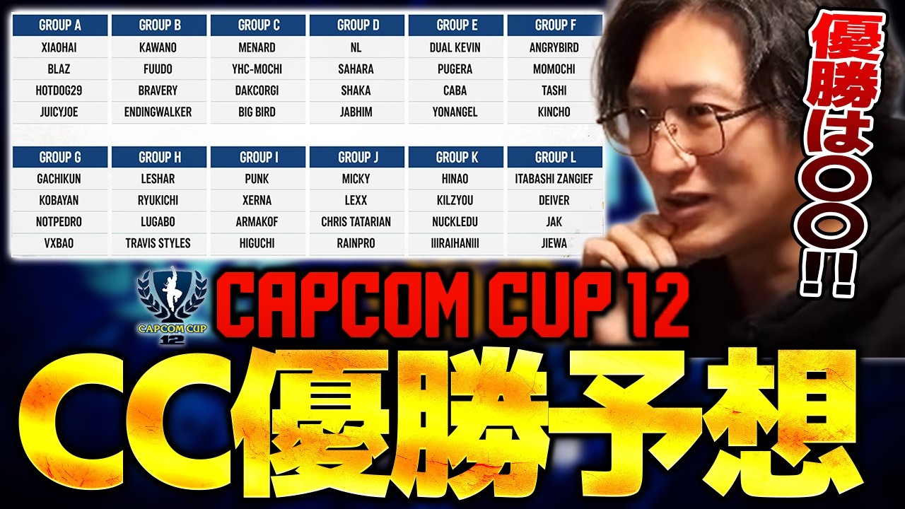 優勝は〇〇！！CAPCOM CUP 12優勝予想をするネモ【スト６・カプコンカップ】【ネモ】