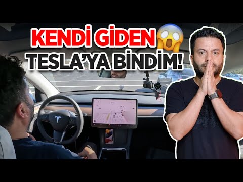 KENDİ GİDEN TESLA'YA BİNDİM (FSD - Otonom Sürüş Testi)