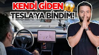 KENDİ GİDEN TESLA'YA BİNDİM (FSD  Otonom Sürüş Testi)