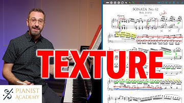 What is TEXTURE in piano music?