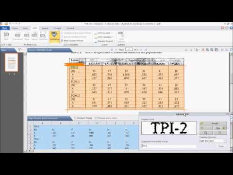 Convert Scanned PDF files into Excel