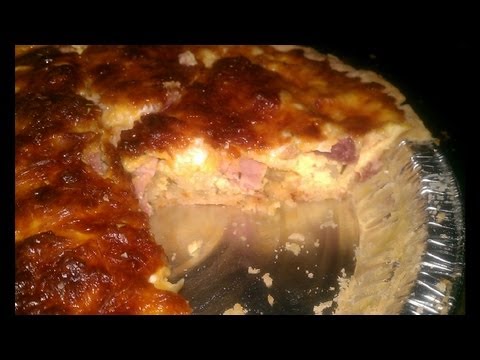 Quick and Easy Ham and Cheese Quiche!!