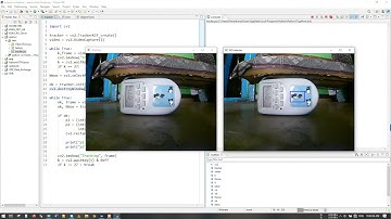 e.g.: OpenCV Tracking selected object (ROI) - TrackerKCF - Realtime Position Data for Robot Vision