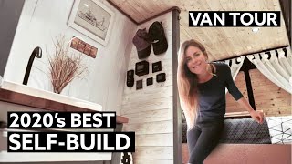 The Best SELFBUILD VAN CONVERSION // SOLO FEMALE Builds STEALTH CAMPER in 6 MONTHS ⚒