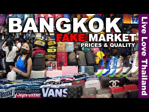 BANGKOK Sahte Pazar Alışveriş Çılgınlığı | TAYLAND'da 1. Kopya Ürün Fiyatları ve Kalites...