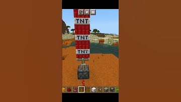 power of sticky piston. can push how many blocks #minecraft #minecraftshorts #shorts