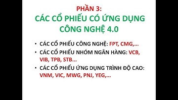 Chứng khoán & Cách mạng Công nghiệp 4.0. P3: Các cổ phiếu có ứng dụng công nghệ 4.0