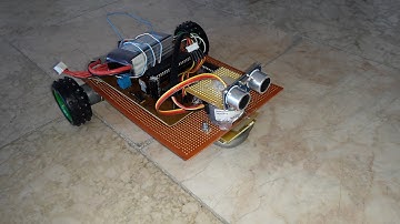 Step motorlu engelden kaçan robot