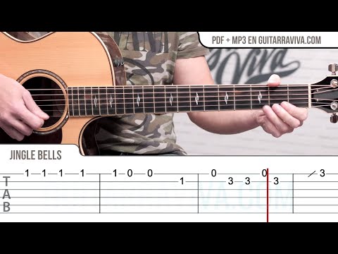 learn-jingle-bells-super-easy-on-guitar,-cover-guitar-lesson-with-tabs