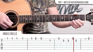 Video-Miniaturansicht von „JINGLE BELLS melodía fácil para guitarra,  Cover tutorial TABS | Guitarraviva“