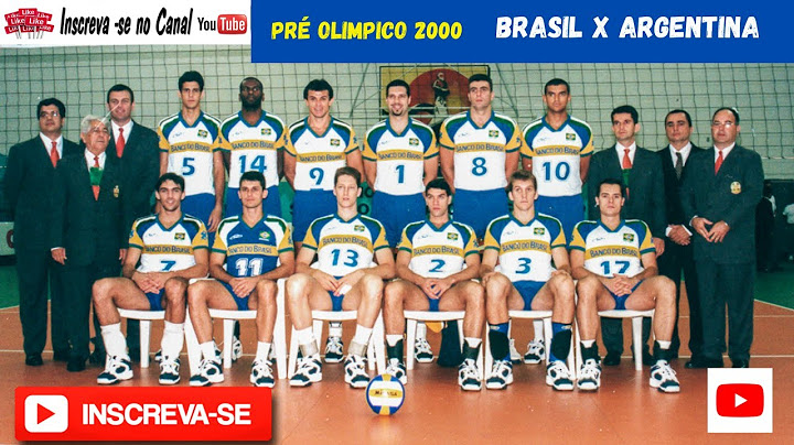 Voleibol Masculino:  Brasil x Argentina - Final do Pré Olimpico 2000.