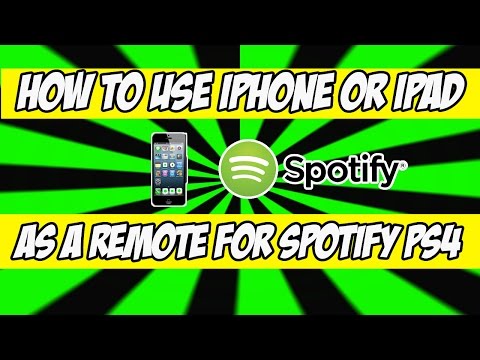 How to use Iphone or IPad as a remote for Spotify PS4