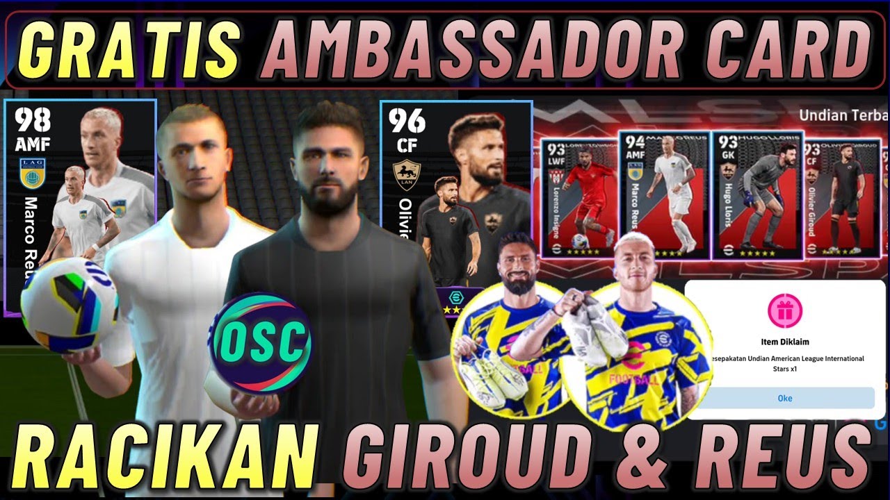 GRATIS AMBASSADOR CARD !! GRATIS GIROUD & REUS AMBASSADOR CARD ...
