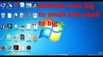 Desktop Icon too big or small ? | windows 7/8/10 change icon size |