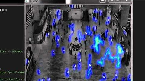 Visual Crowd Density Heat Map