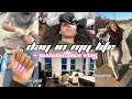 Day in my life  maintenance vlog lashes  nails  new apartment shopping  living alone at 20