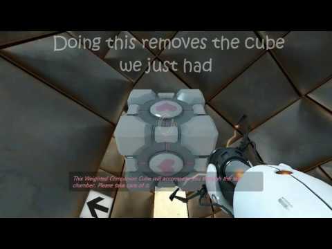 Portal - Saving the companion cube with no cheats!