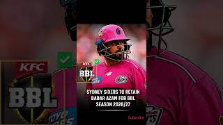 Babar Azam in BBL 2026/27 🔥#Babar #Shorts
