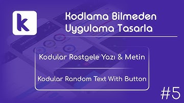 Kodular Rastgele Yazı Metin | Kodular Random Text With Button | Butonla Rastgele Açılış Yazısı