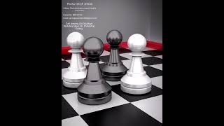 chess modeling in Maya || 3d simulation in Maya || Arnold render in Maya #shorts