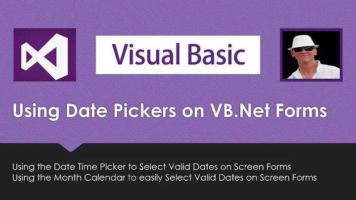 VB Using Month Calendar Control and Date Time Picker in VB.Net