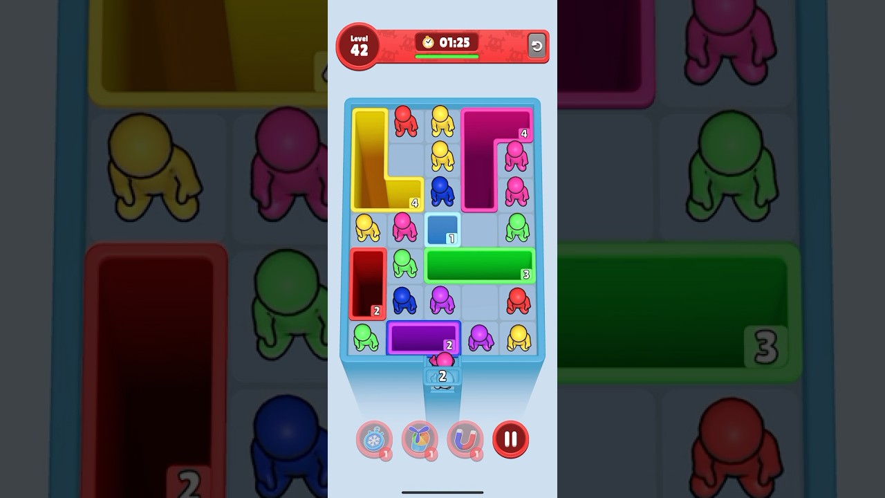 Drop Away level 42 gameplay walkthrough solution.