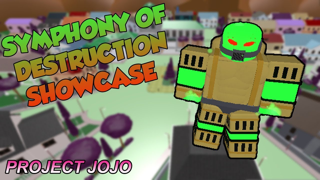 Symphony Of Destruction Showcase Project Jojo Youtube - roblox project jojo tutorial