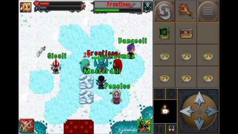 Tibiame Boss Frostisso _ Warrior blocking - GANICUS