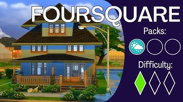 How To Build a FOURSQUARE CRAFTSMAN Like a Nerd - In-Depth Sims 4 Building Tutorial