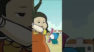 SQUID GAMES [ Candy & Green Light Red Light ] with Doraemon, Nobita, Shizuka, Gian & Suneo #shorts screenshot 5