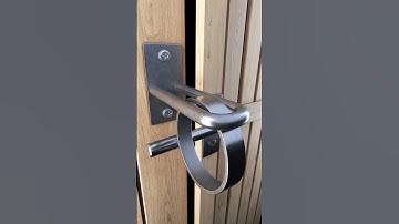Automatic gate latch, lock, simple secret lock
