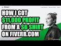 Outsource Print On Demand designs to Fiverr for passive income