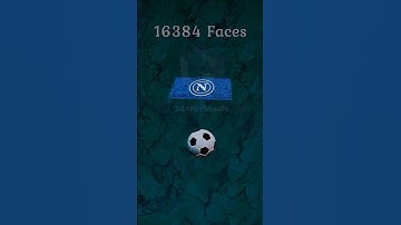 Cloth Simulation 1 vs 262144 Faces 🎯⚽️ #blender #3d #3danimation